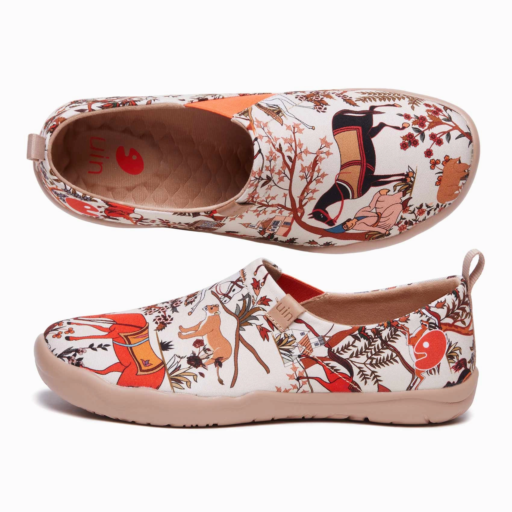 Cheap Casual Slip On Shoes Horses in Tang Dynasty Toledo I Women