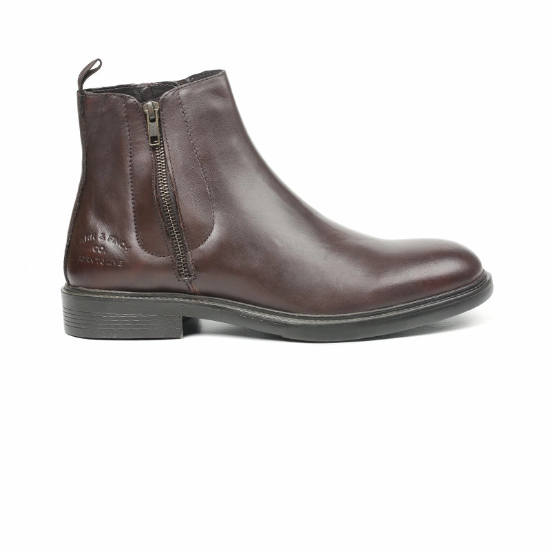 Kate Middleton Rain Boots M-LF-0200343-Zip-up Leather Boots