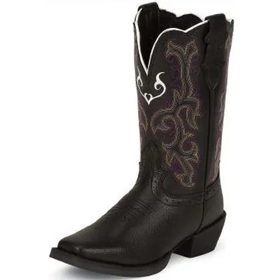 Justin 2554JR Kids Stampede Boot Rough Out Cowboy Boots