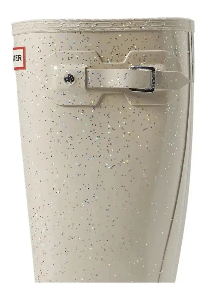 Hunter Original Giant Glitter JFT6075RGT-CAS Kids Cast Rain Boots VER628 Harness Boots