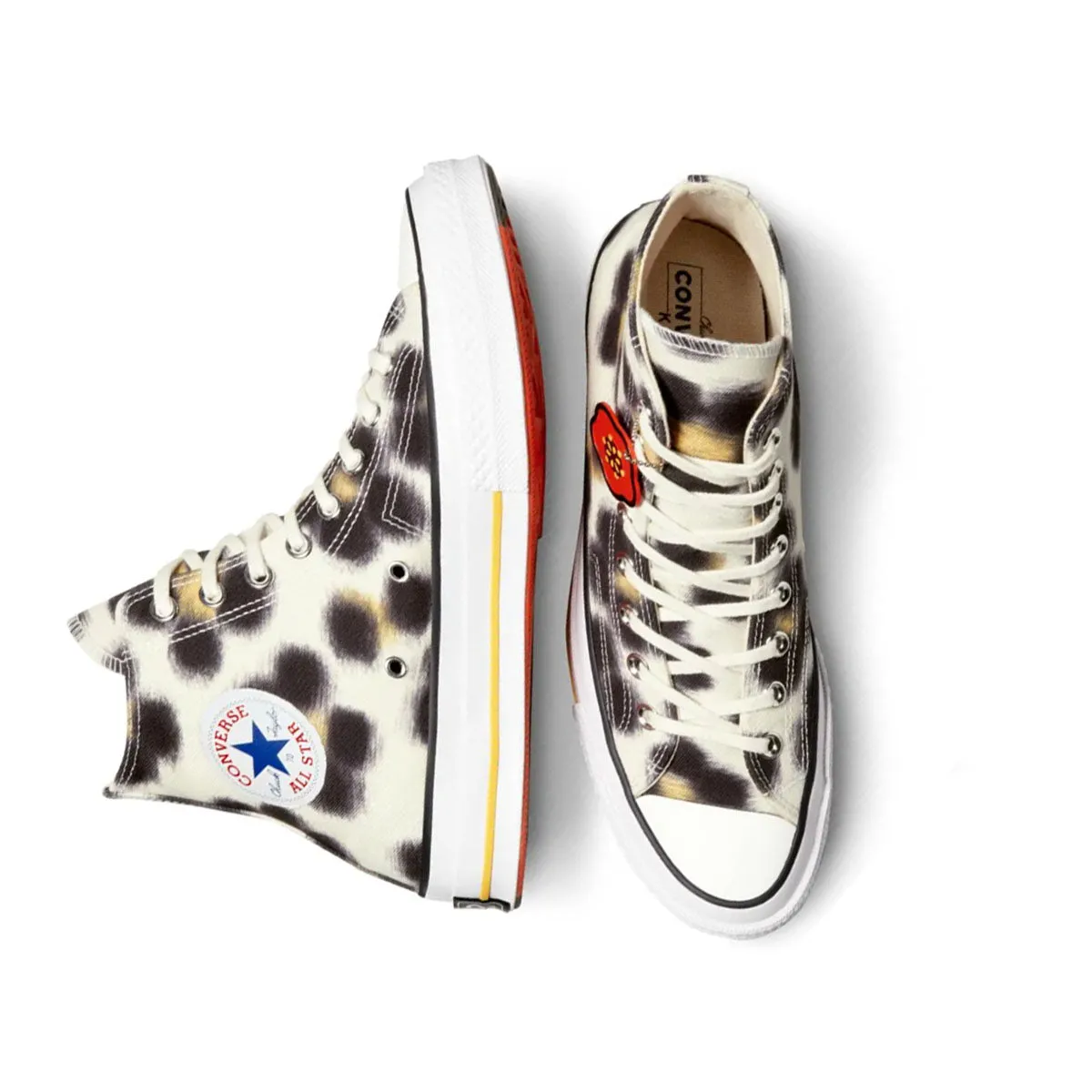   Kenzo Chuck 70 'Hana Leopard Sweet Corn' Dc Graffik Low Top Casual Skate Shoe