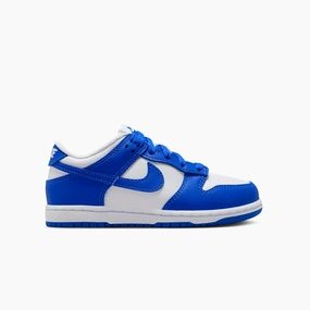 Kid's Dunk Low "White Hyper Royal" Pre School Two Wxy V5 Basketball Shoes