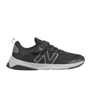 Starry Nights New Balance Kid's Dynasoft PT545BO1 Bungee Lace with Top Strap Black/White/Silver Metallic (10.5c-3Y)