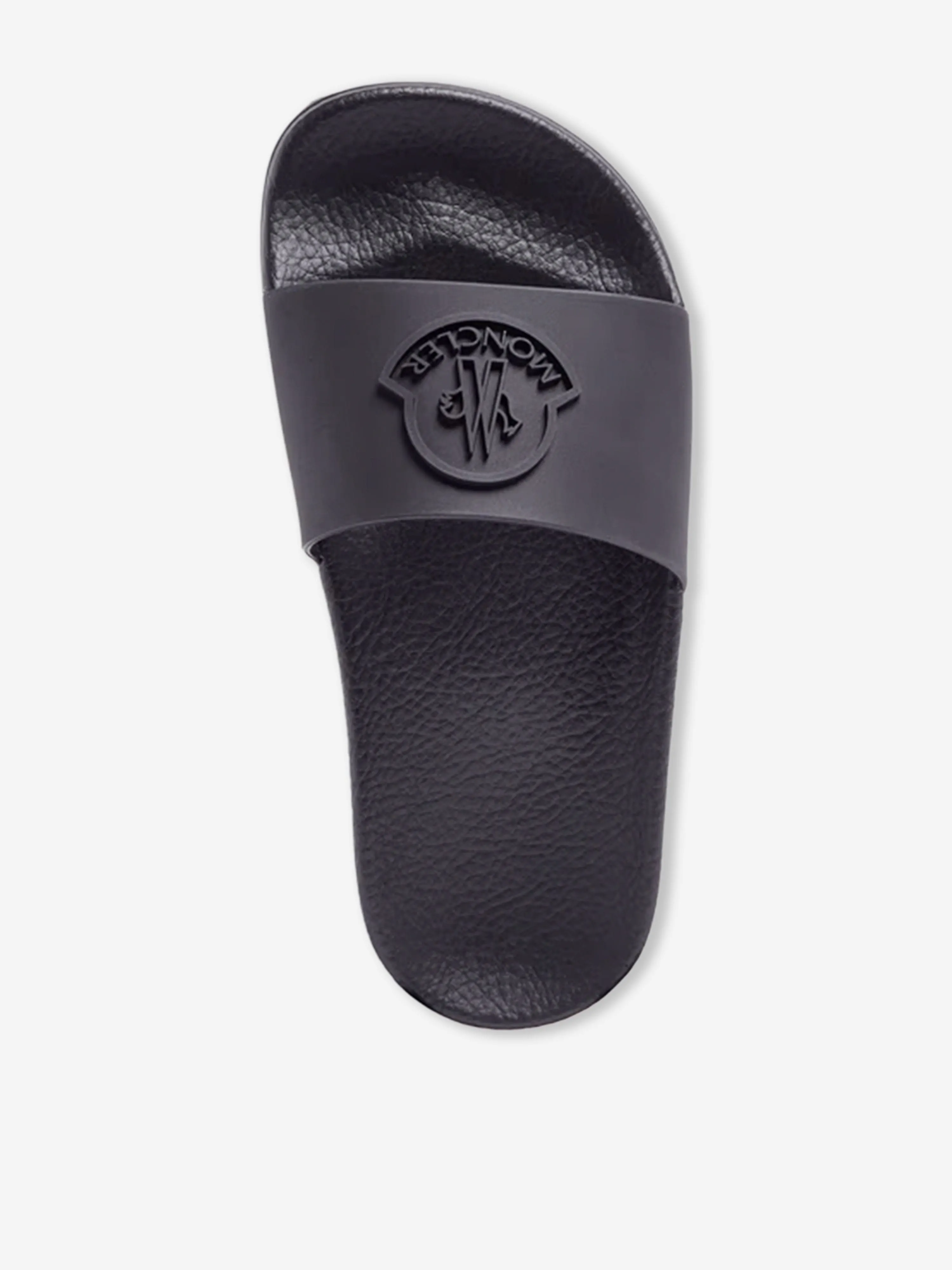 Cozy Slippers Brand With A Nut In Its Logo Kids Logo Sliders in Black