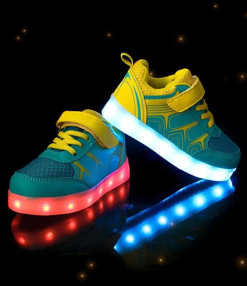 Rails To Trails Lodging Kids Luminous Shoes