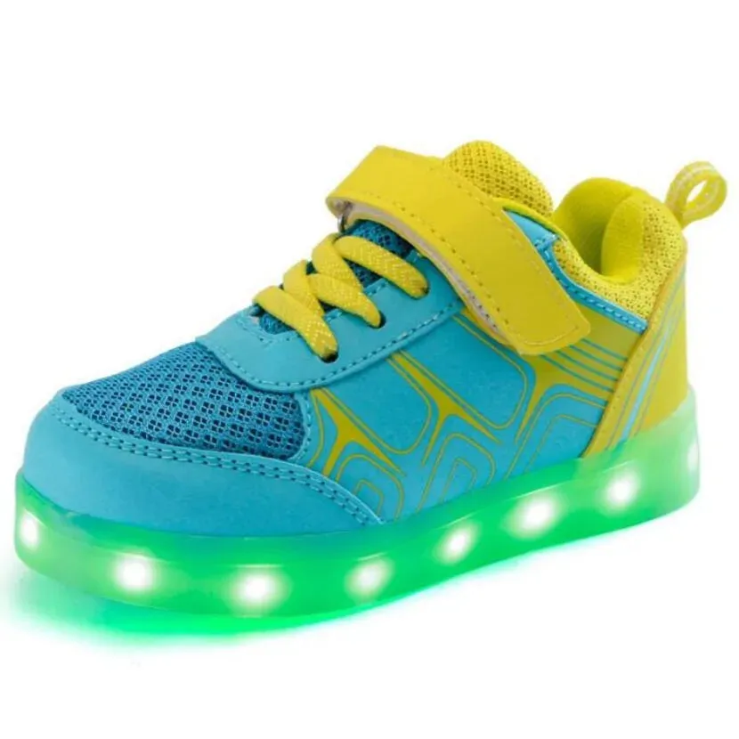 Kids Luminous Shoes Good Trail And Road Running Shoes