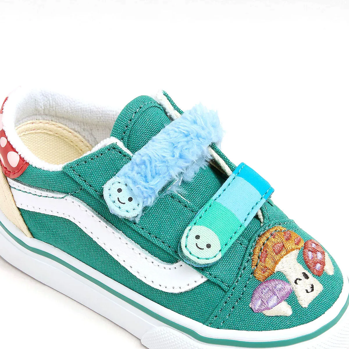 Smart Casual Walking Shoes Kids Old Skool V Hook & Loop 'Mushroom'