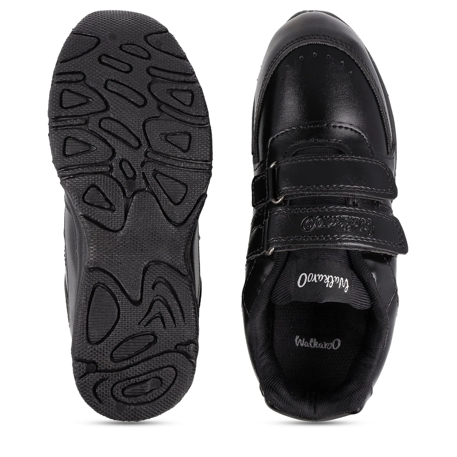 Kids School Shoes - 570 Black Cluggette Slippers