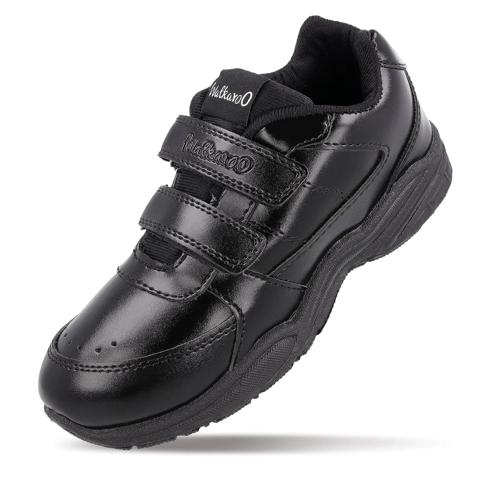 Shearling Scuff Slippers Kids School Shoes - 570 Black