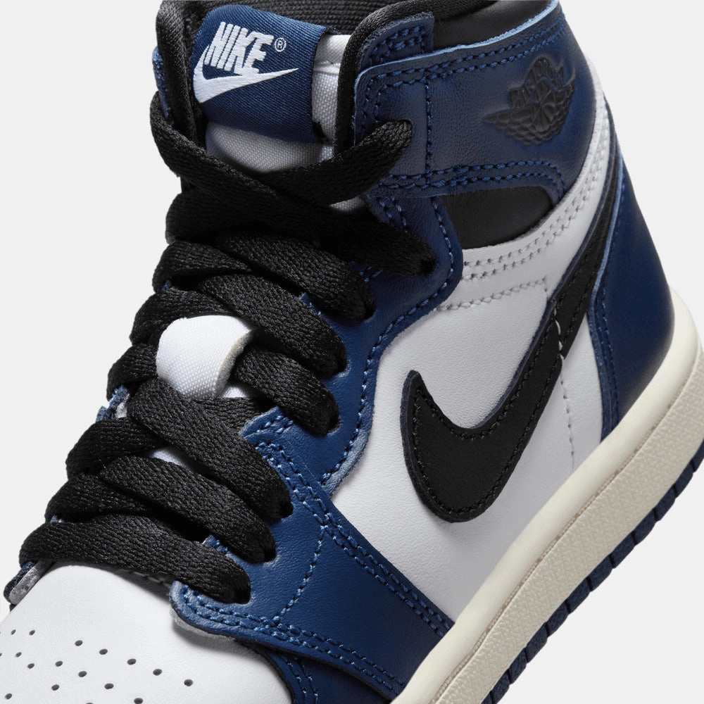 Kids' Jordan 1 Retro High OG "Midnight Navy" Max Air Basketball Shoes