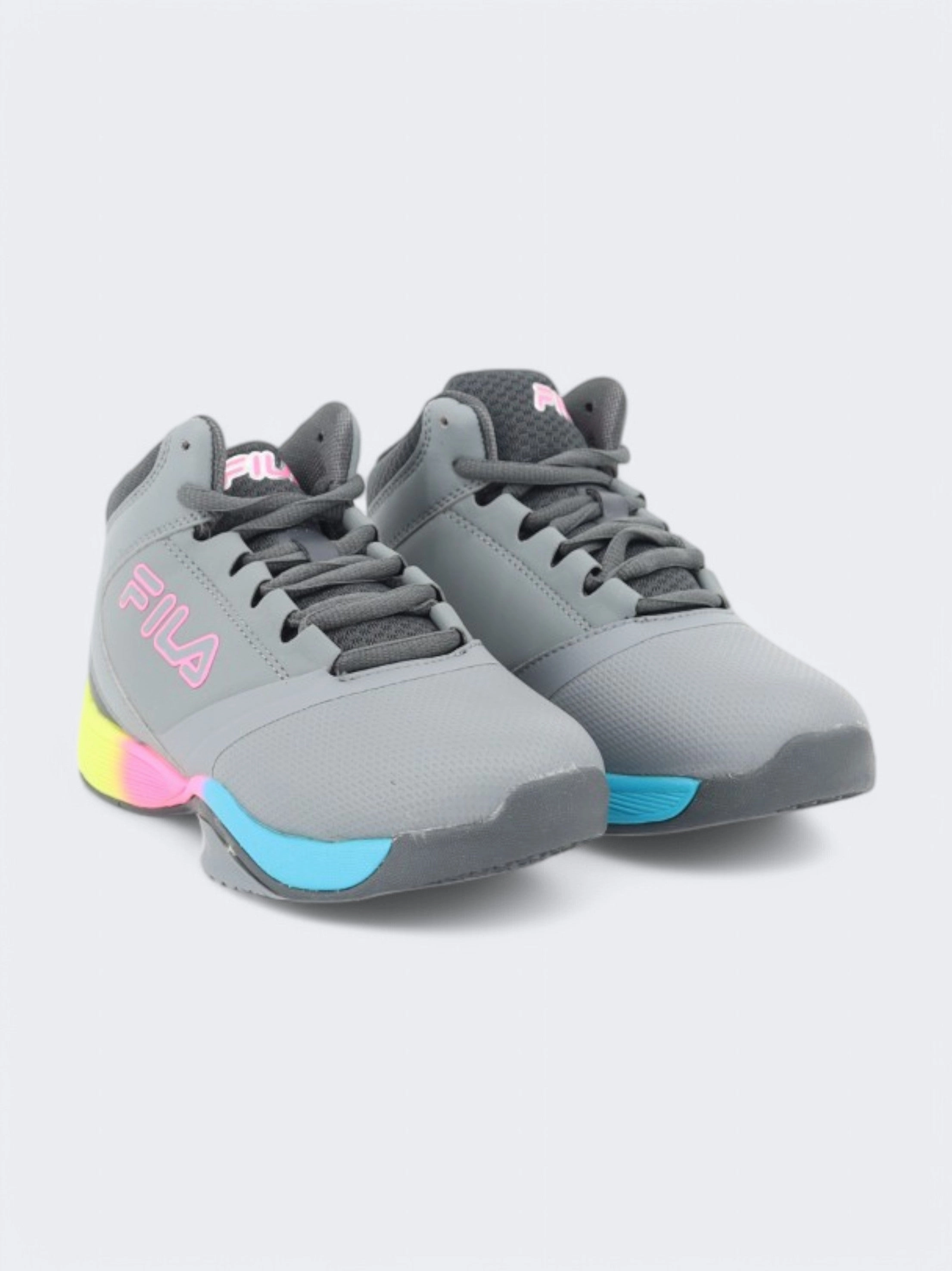 Kids Girl's Brand Logo Printed Basketball Shoes,Grey Basketball Shoes Near Me