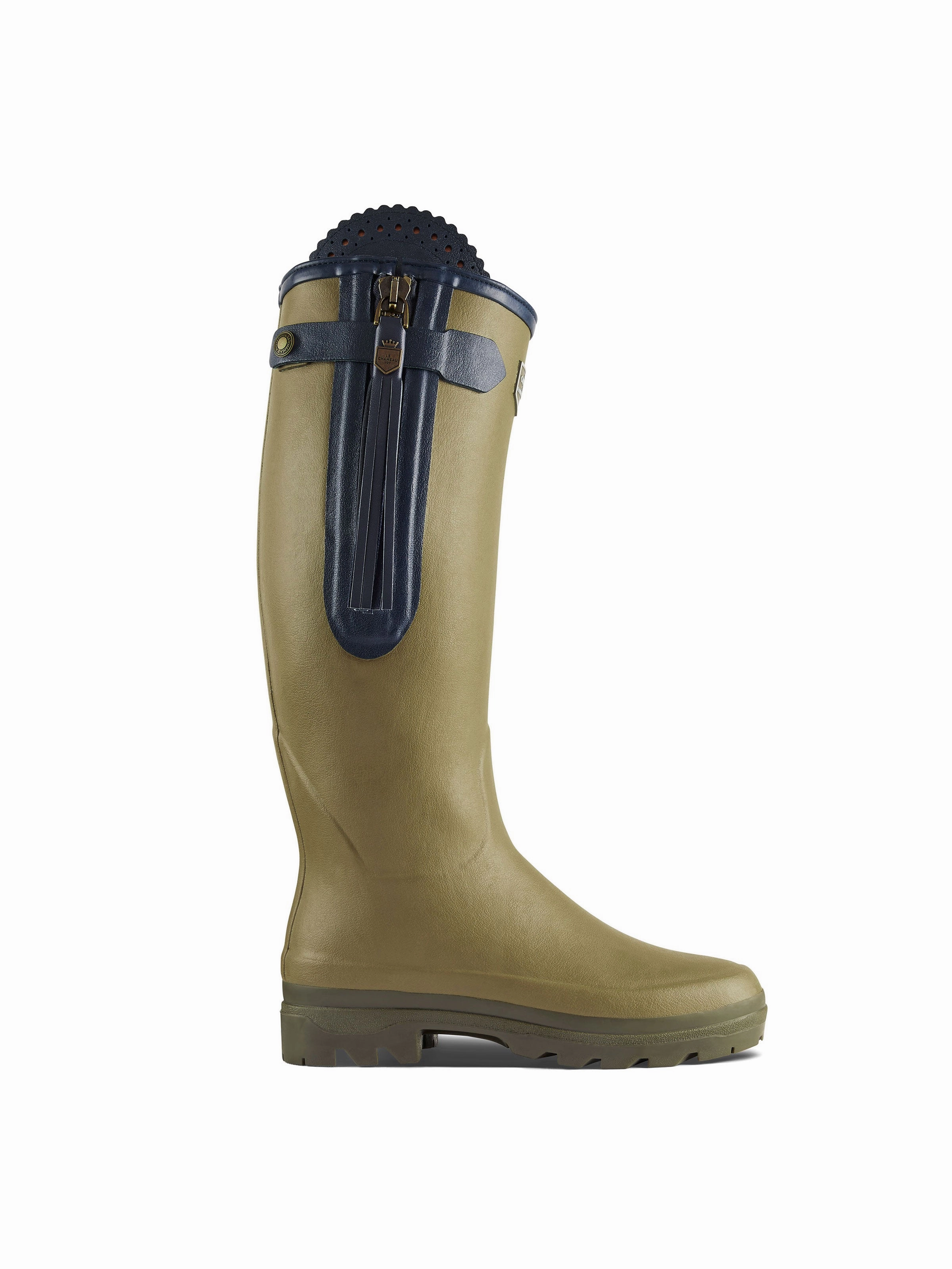 Best Rain Boots For 18 Month Old L'Alliance Neoprene Lined Wellington Boot (Regular Fit) - Vert Vierzon