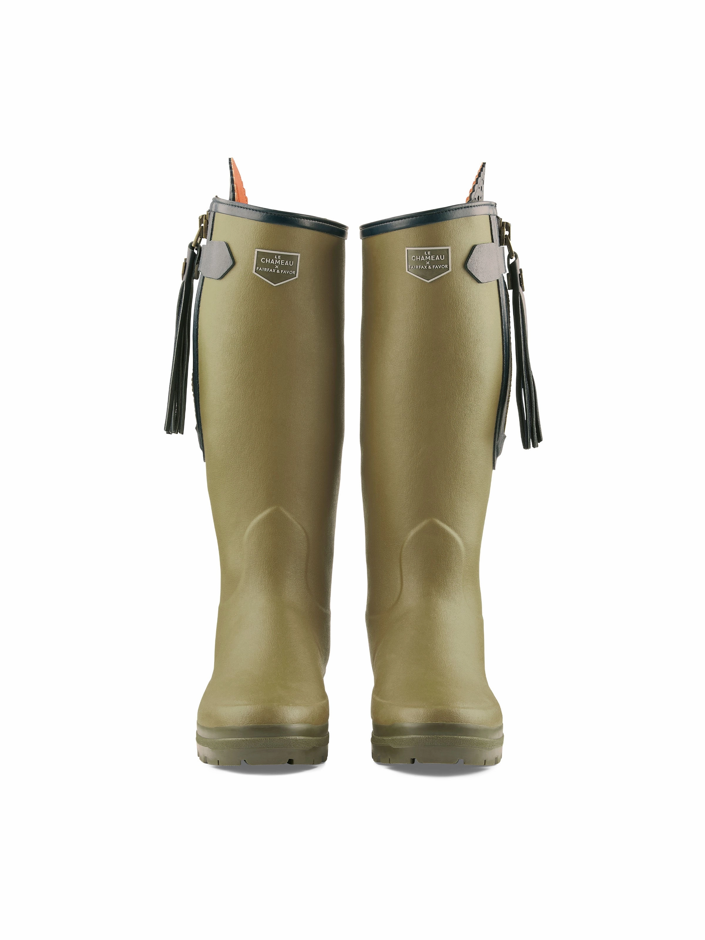 Burberry Clemence Rain Boots L'Alliance Neoprene Lined Wellington Boot (Regular Fit) - Vert Vierzon