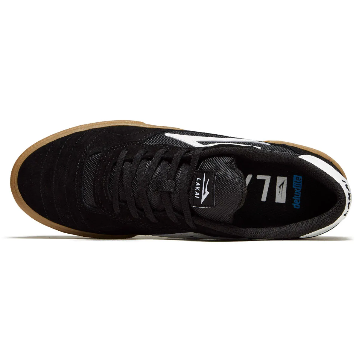 Lakai Cambridge Shoes - Black/Gum Suede Most Stylish Skate Shoes