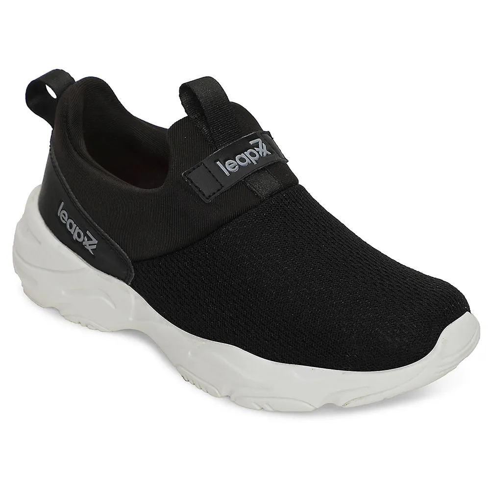 Leap7x Black Sports Non Lacing Walking Shoes For Women JIMNY-61E By Liberty Eastbay Training Shoes