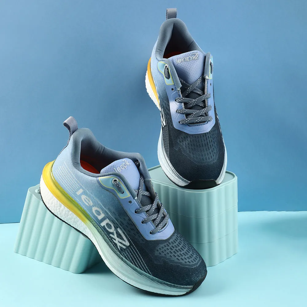 Leap7x Blue Sports Lacing Running Shoes For Men RWM-02 By Liberty Apl Concept Basketball Shoes