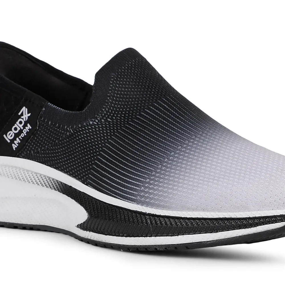 Leap7x Sports Grey Walking Shoes For Mens EAZYGO-10 By Liberty Wide Toe Box Shoes Training