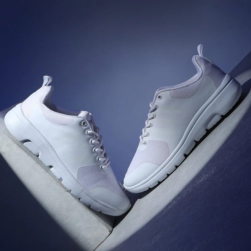 Leap7x White Lacing Casual / School Shoes For Men TRIVSKO-2E By Liberty Mismatch Basketball Shoes