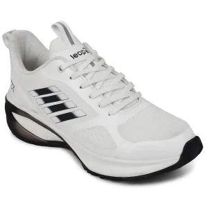 Leap7x White Sports Lacing Running Shoes For Men RUNNY-1E By Liberty Best Running Shoe For Pronated Feet