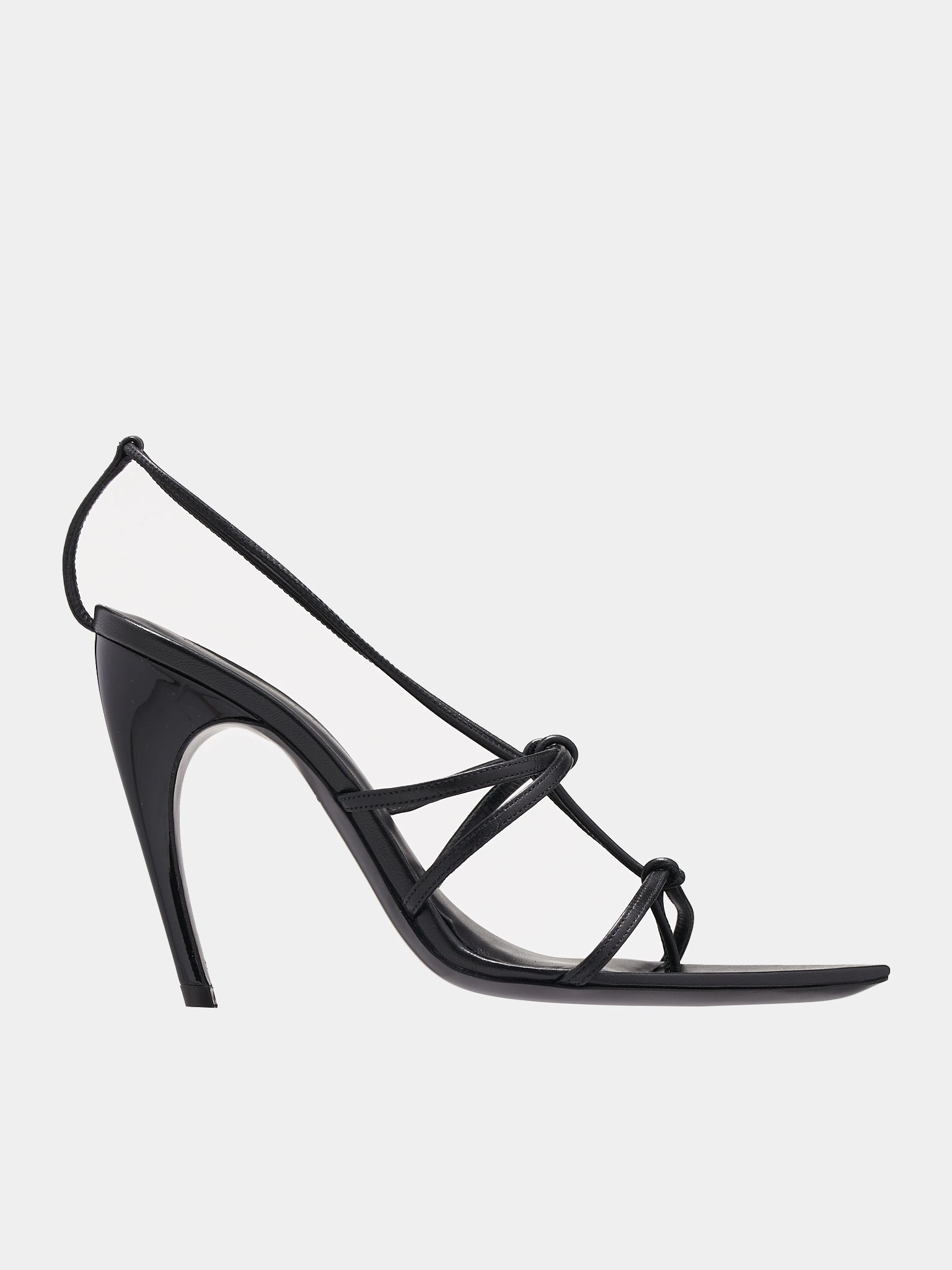 Leather Heeled Sandals (PCW42040-BLACK) Sandals Ochi Rios