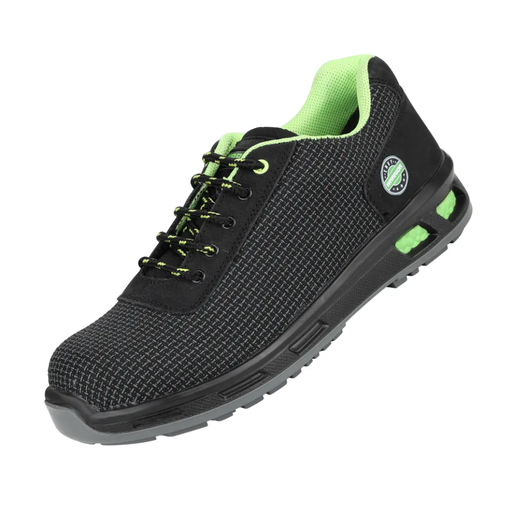 Comp Toe Work Boots Warrior Black Fiber Glass Toe Industrial Safety Shoes for Men ENVY SIGMA By Liberty