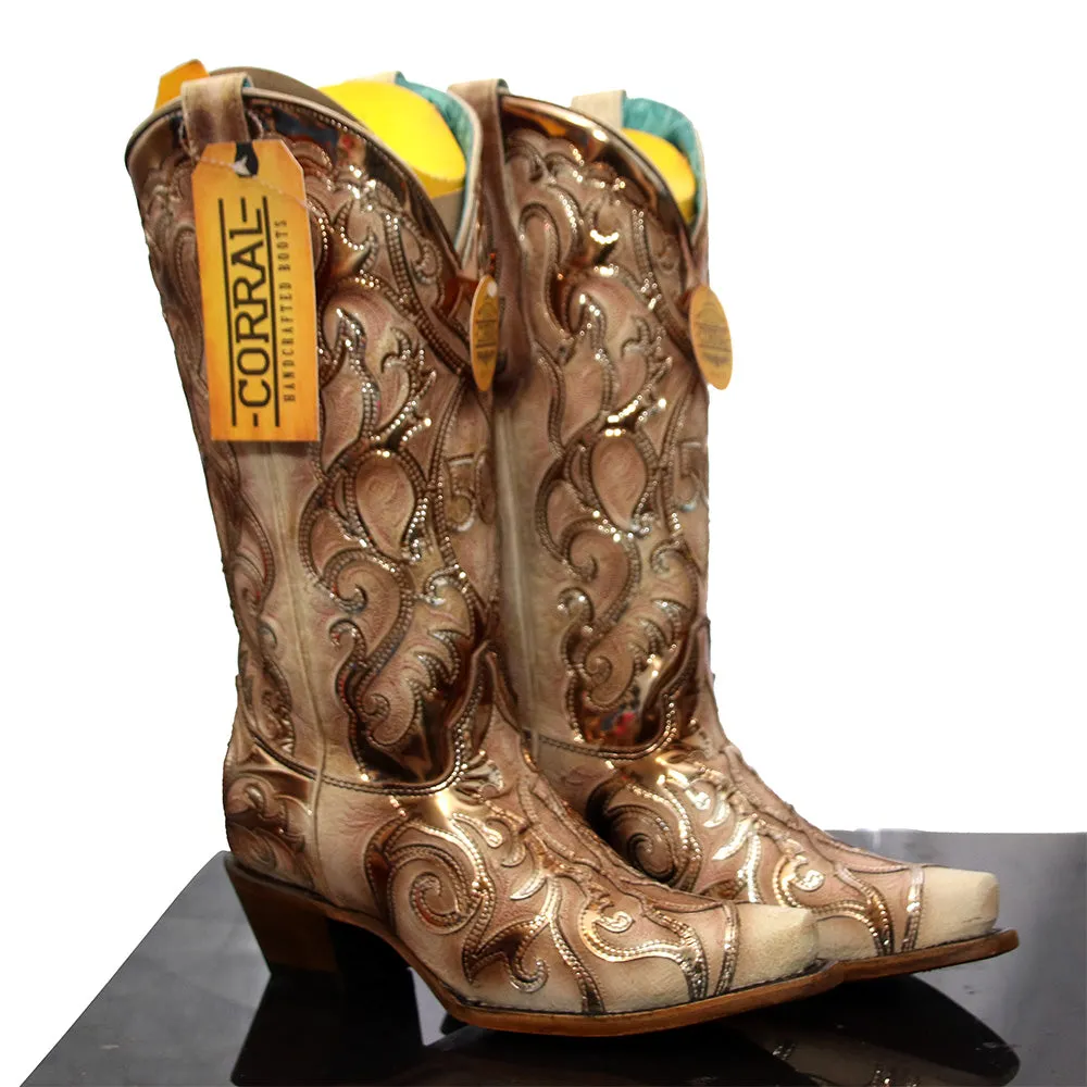 Loeffler Randall Rain Boots Corral Women's French's 50th Anniversary Boots - White Silver