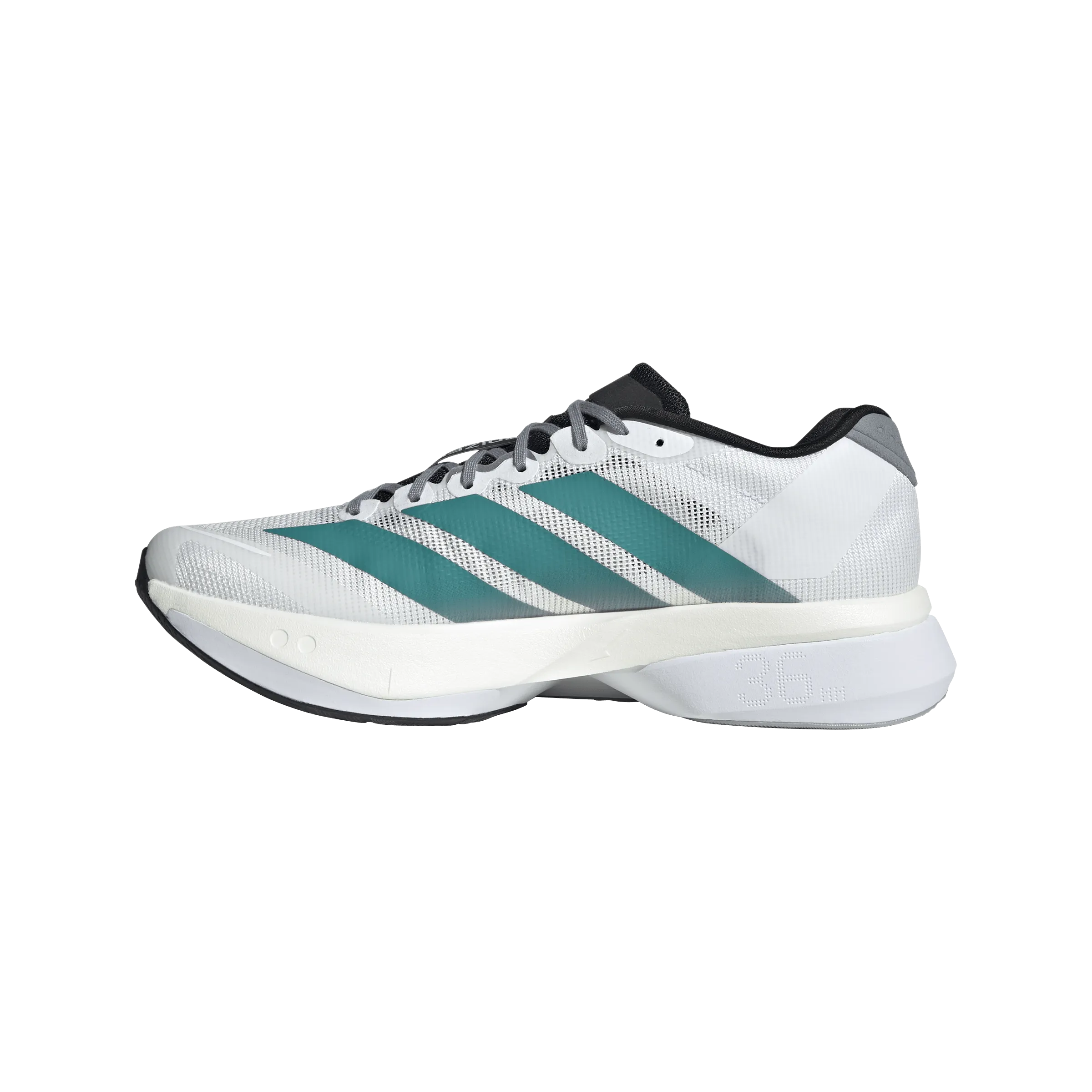 New Balance Trainer Shoes Mens Adizero Boston 13 (Cloud White/Pure Teal/Grey)