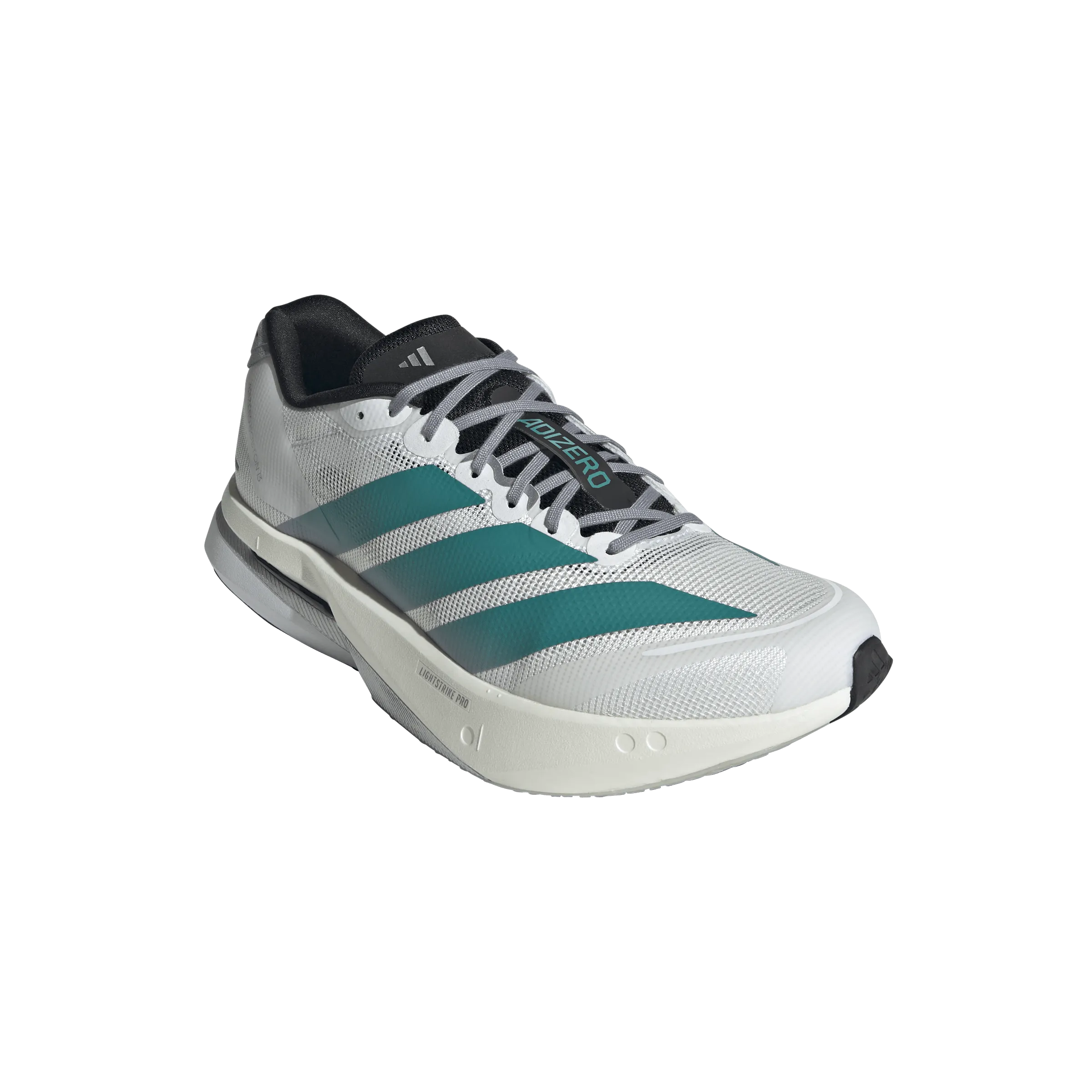 Mens Adizero Boston 13 (Cloud White/Pure Teal/Grey) Best Shoes For Glute Training
