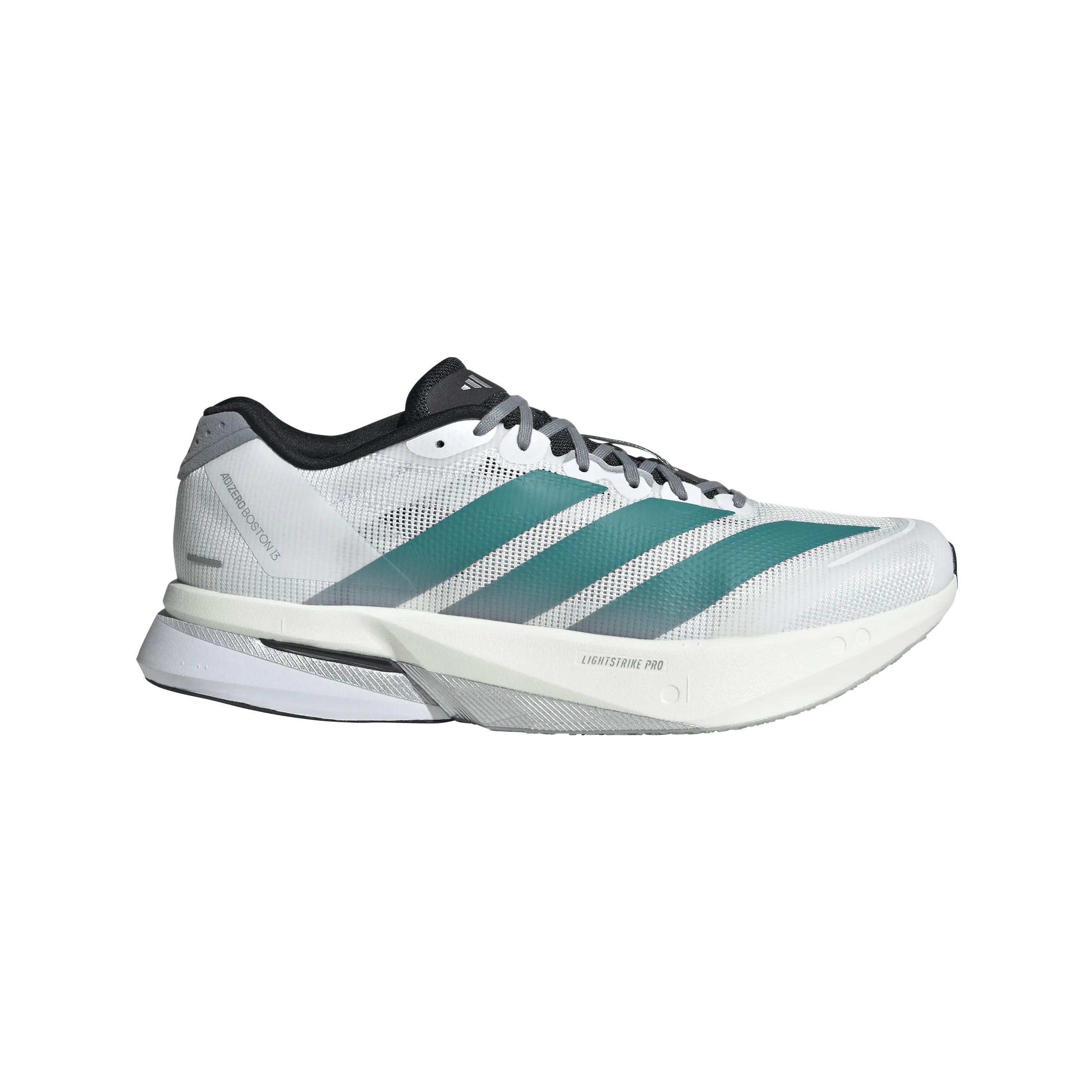 Mens Adizero Boston 13 (Cloud White/Pure Teal/Grey) Best Cross Training Shoes For Ankle Support