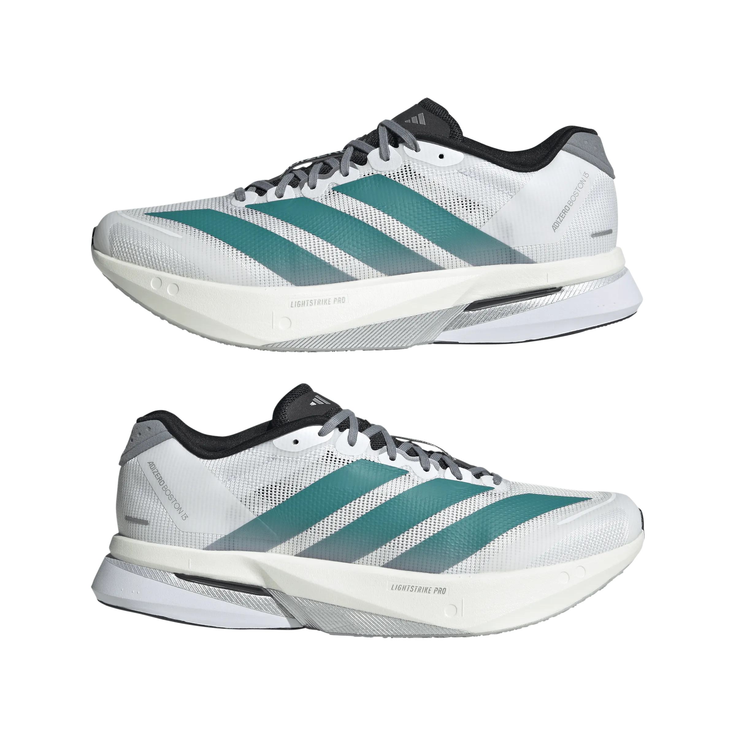 Everlast Training Shoes Mens Adizero Boston 13 (Cloud White/Pure Teal/Grey)