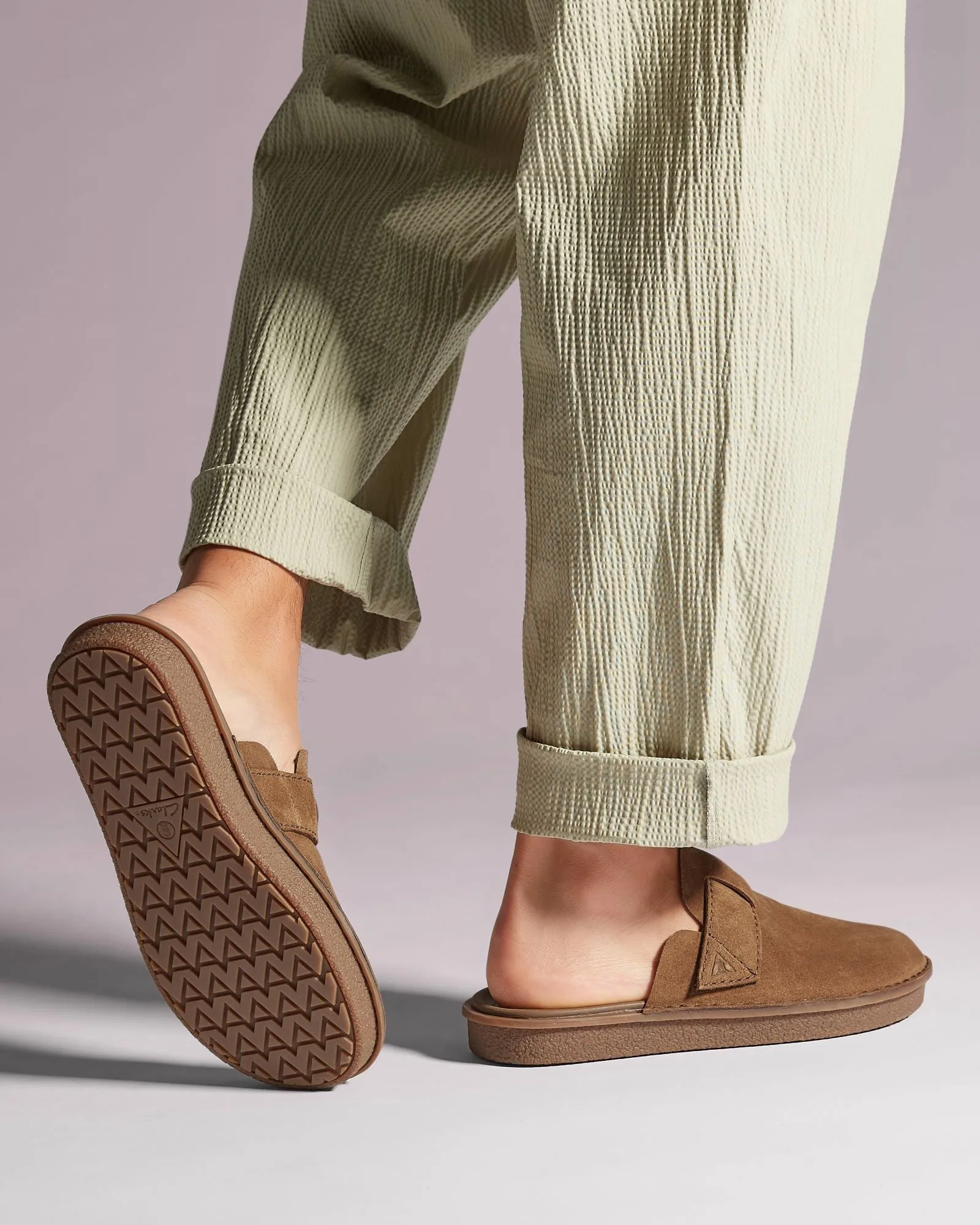 Litton Mule Cola Suede Stitch Slippers