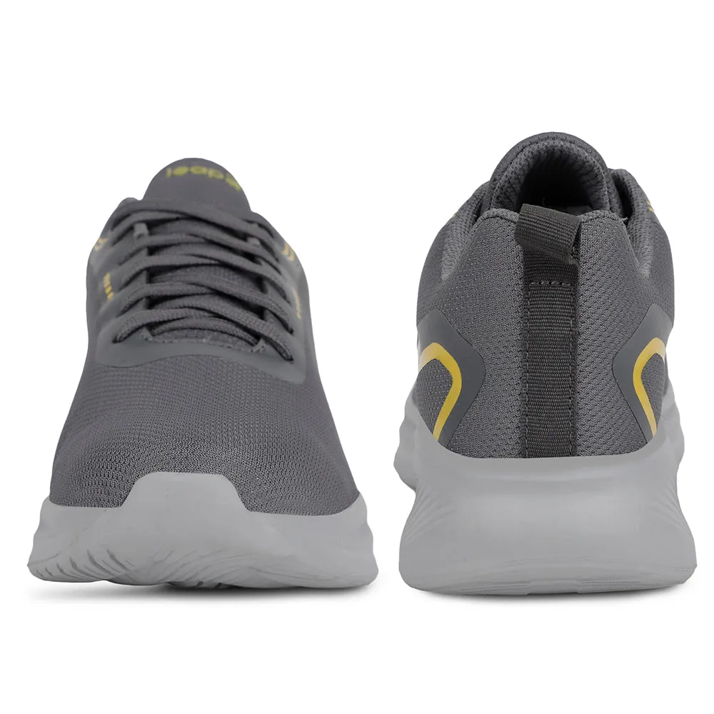 Leap7x Sports Dark Grey Running Shoes For Mens KOOPER-1E By Liberty Best Outdoor Cross Training Shoes