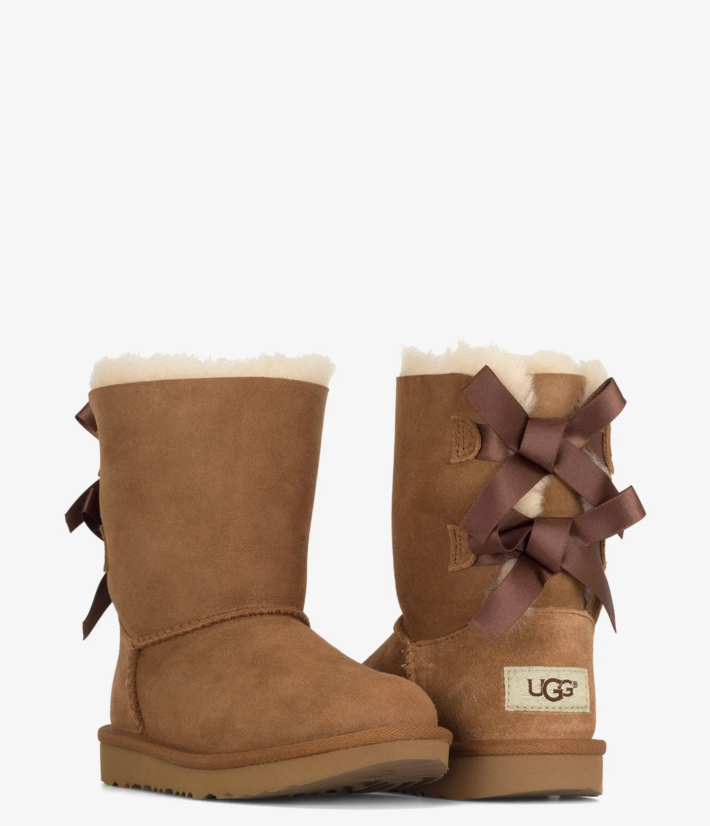 UGG Kids Bailey Bow II Sheepskin Boot - Kids Australian Chelsea Boots