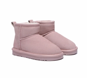 UGG Boots Kids Mini Classic Sheepskin Wool Boots Noel Rainbow Rain