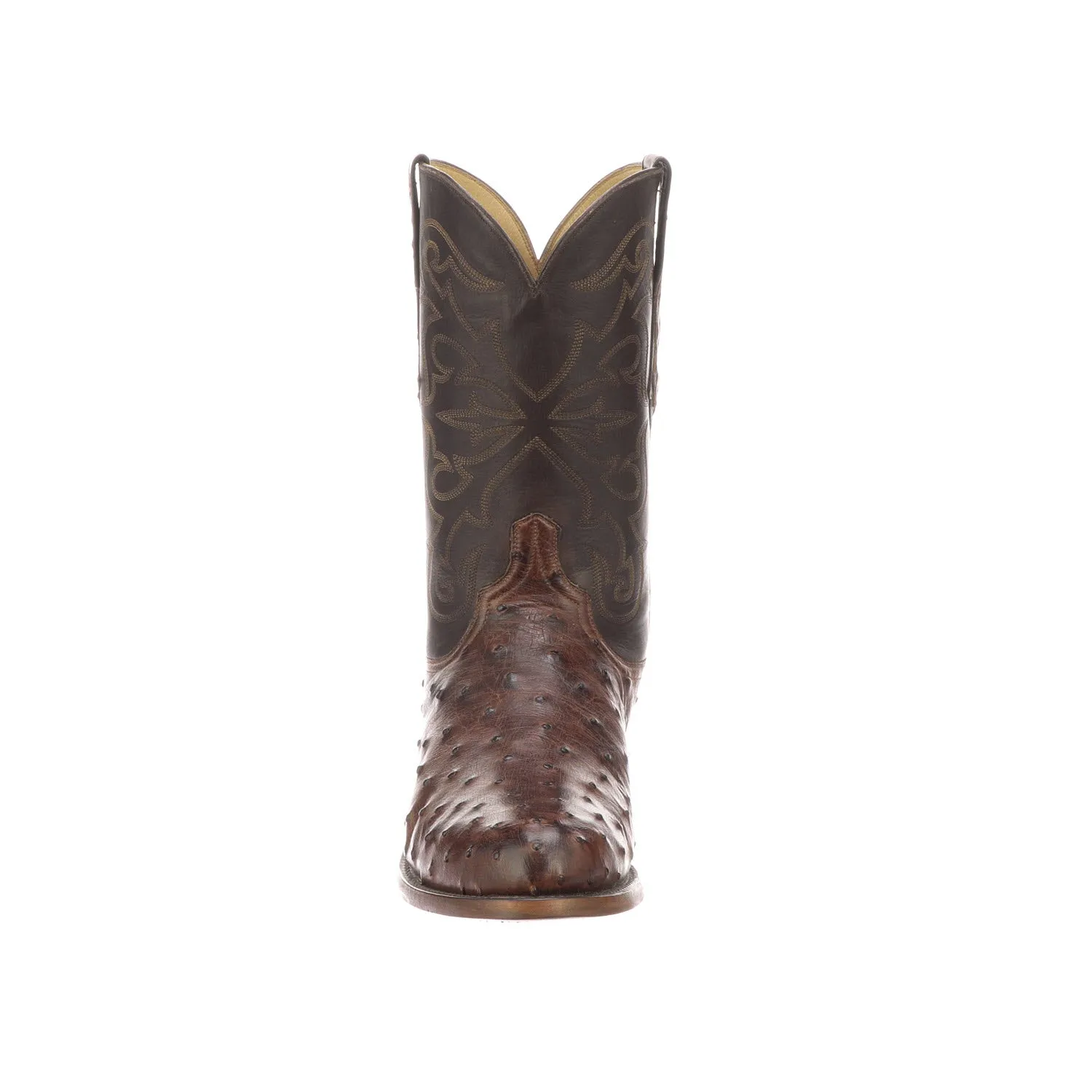 Brown Suede Cowgirl Boots LUCCHESE Men's Hudson Boot - Chocolate