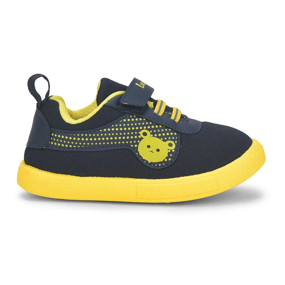 Casual Slip On Shoes With Arch Support Lucy & Luke Navy Blue Casual Non Lacing Shoes For Kids BASTIAN-2E By Liberty