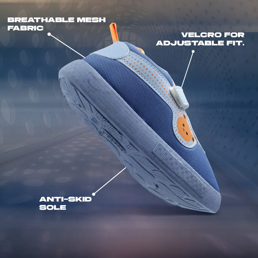 Lucy & Luke Sky Blue Casual Non Lacing Shoes For Kids BASTIAN-2M By Liberty Nautica Casual Slip-on Fashion Sneakers-walking Shoes-lightweight Joggers