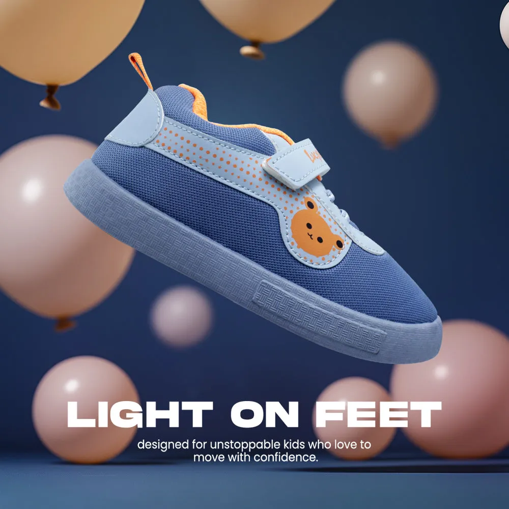 Casual Running Lucy & Luke Sky Blue Casual Non Lacing Shoes For Kids BASTIAN-2M By Liberty