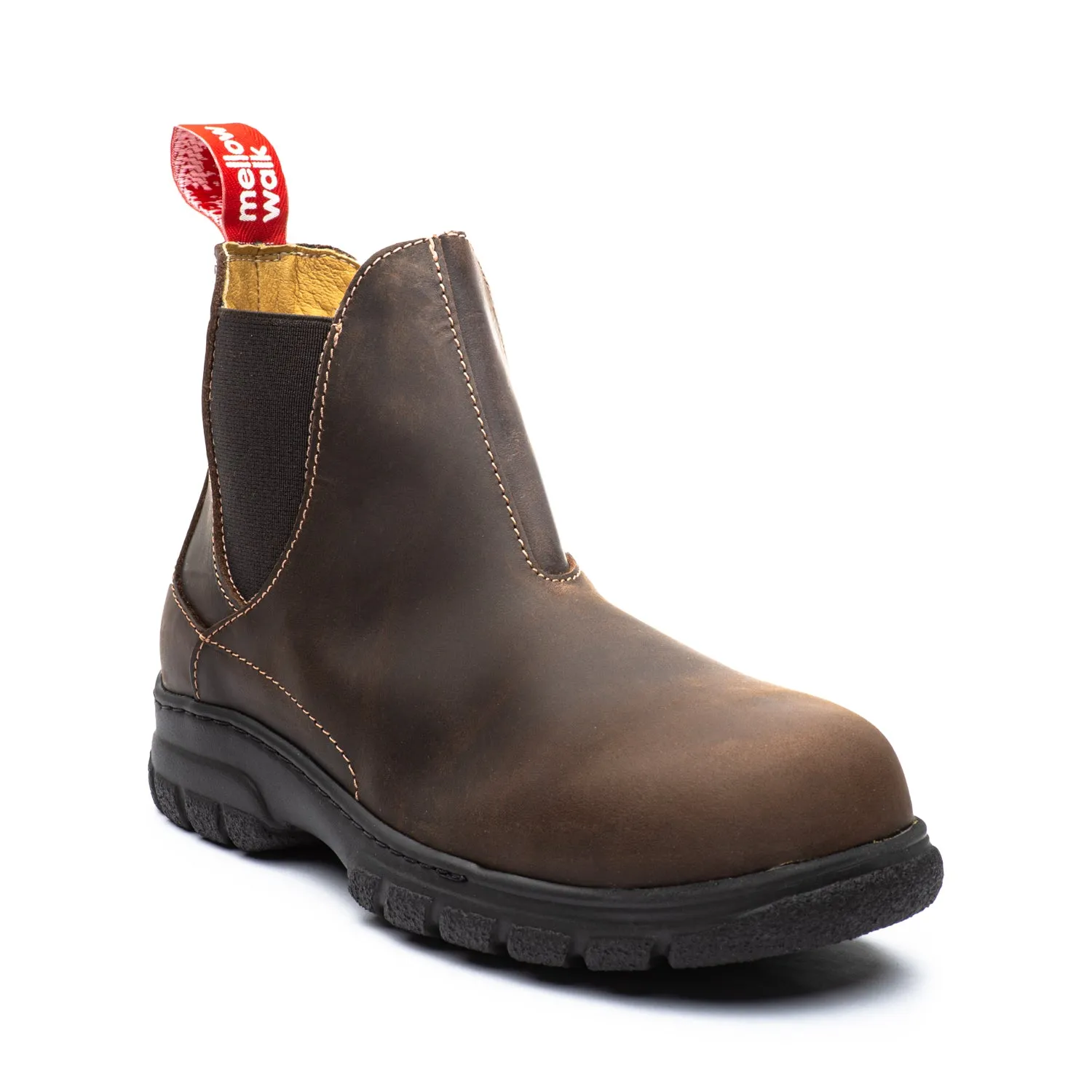 Maddy Women's 6" composite toe leather work boots 446128BRN Rattlesnake Boots