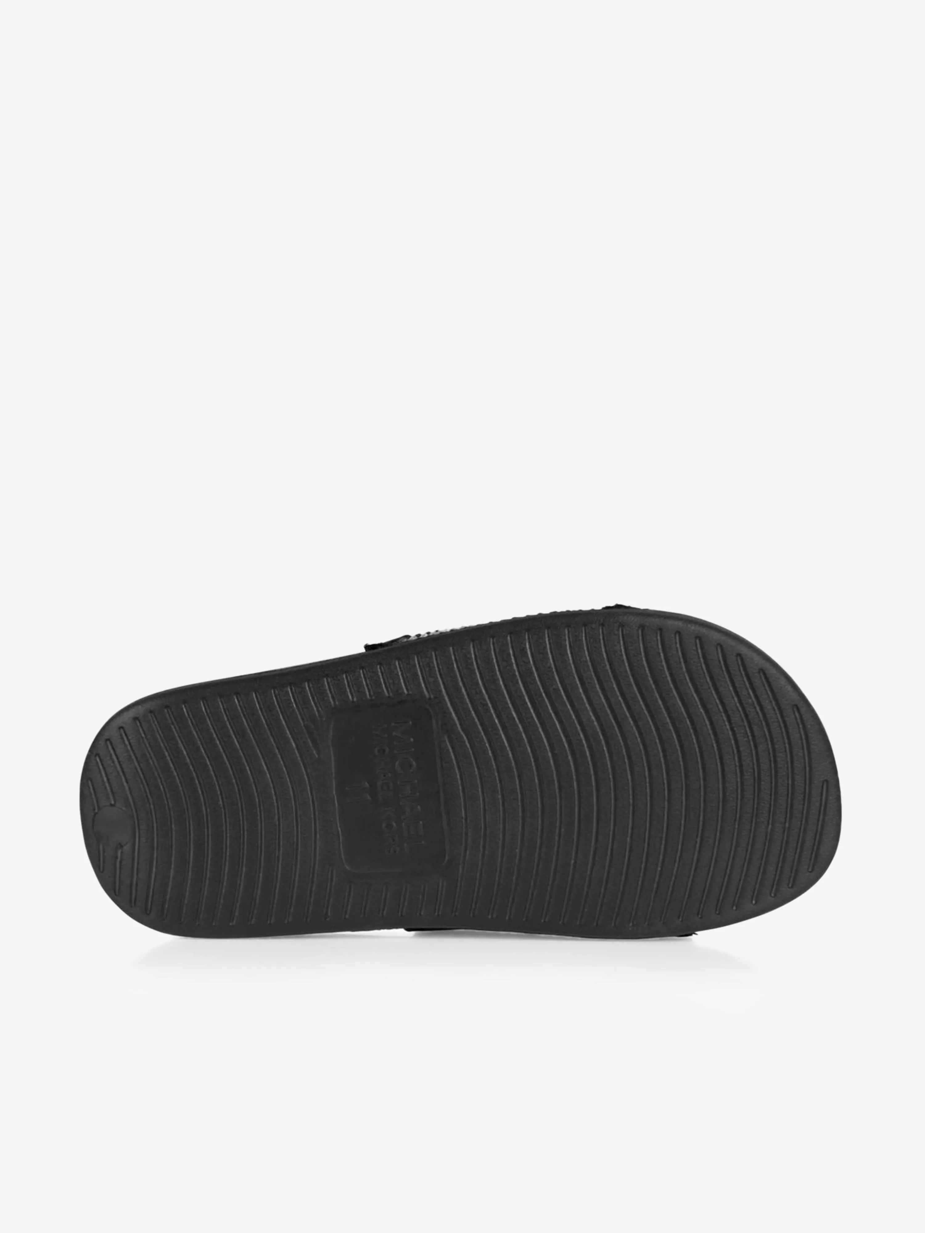 Slide Sandals Heel Michael Kors Diamante Logo Sliders