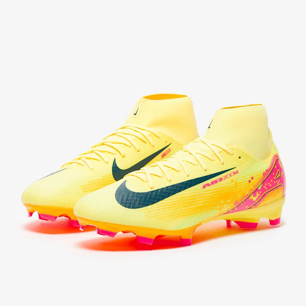 Youth Soccer Cleats Size 6 Nike Air Zoom Mercurial Superfly 10 Academy x Mbappe FG/MG