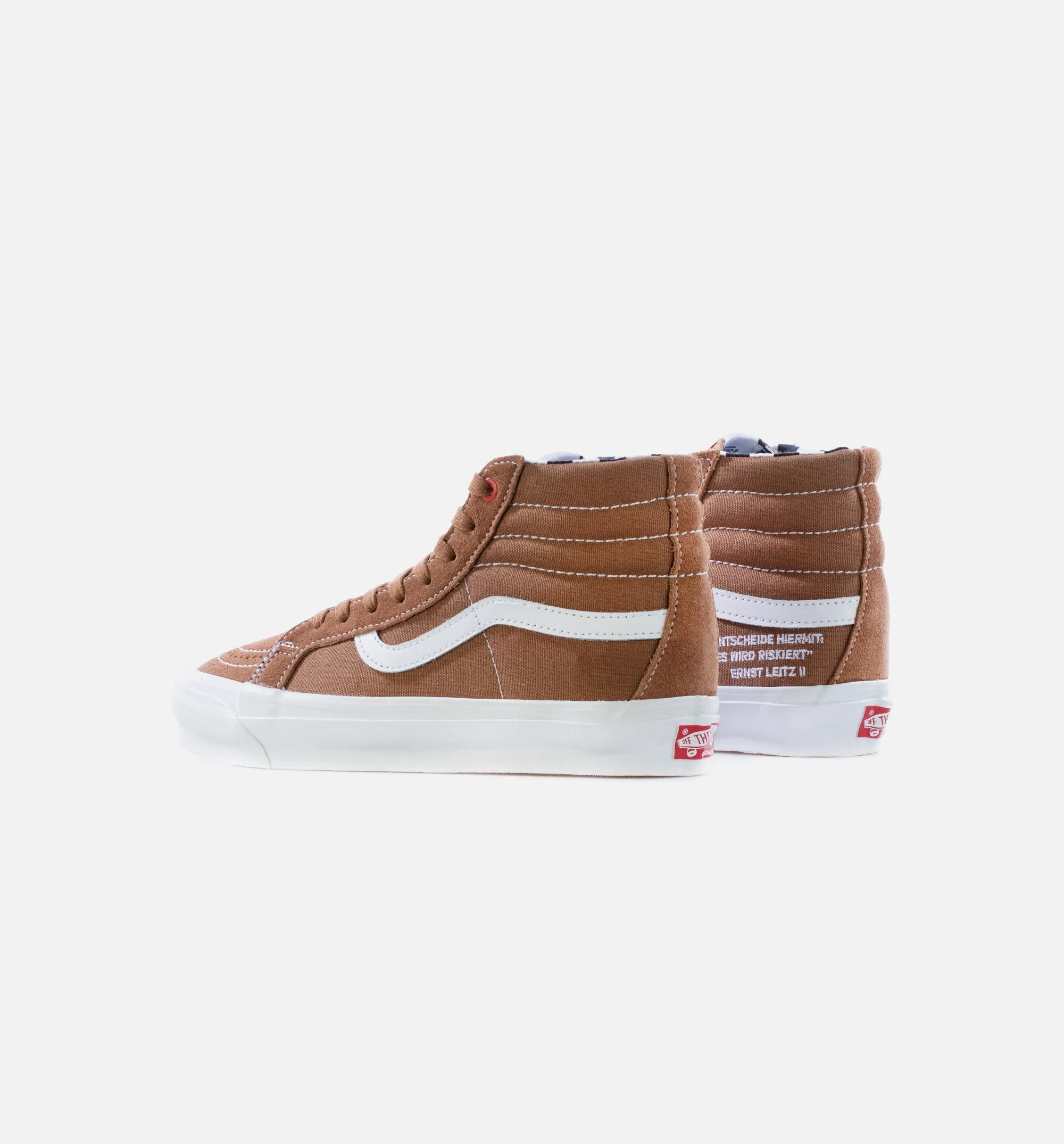Thick Skate Vault x Ray Barbee OG SK8-Hi Mens Skate Shoe - Light Brown/White