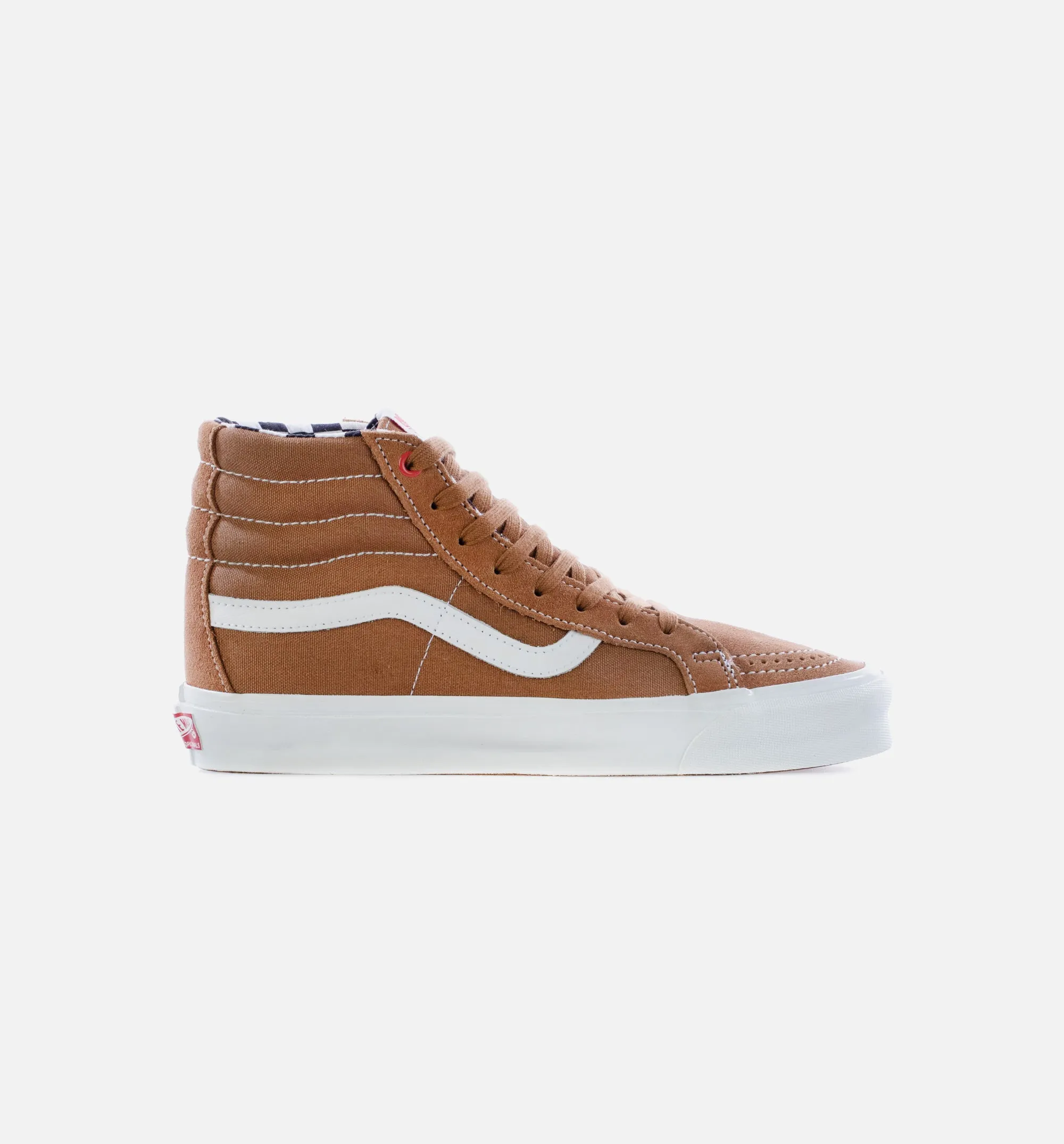 Vault x Ray Barbee OG SK8-Hi Mens Skate Shoe - Light Brown/White Orbit Skate