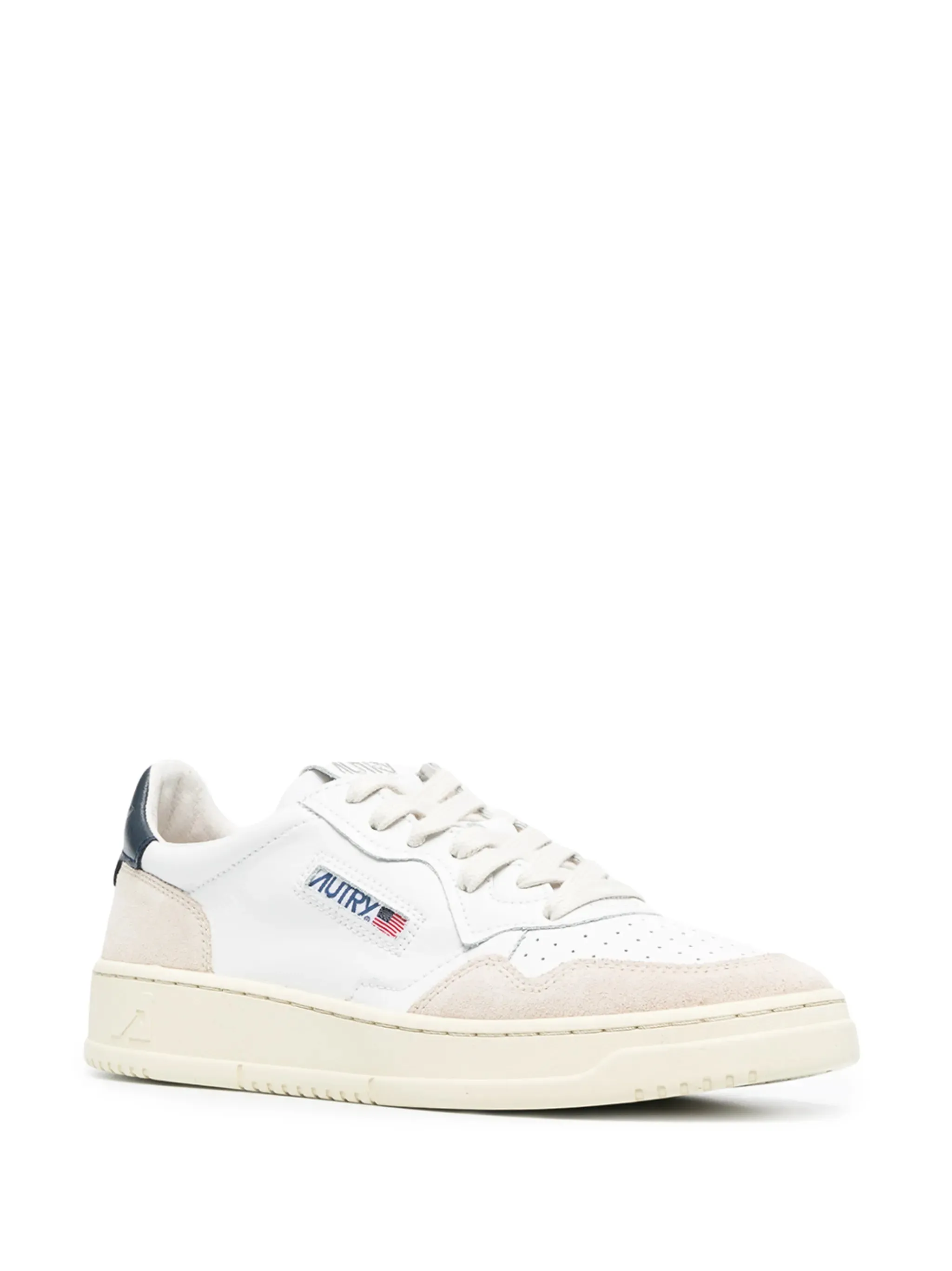 Cross T Medalist suede-panel sneakers