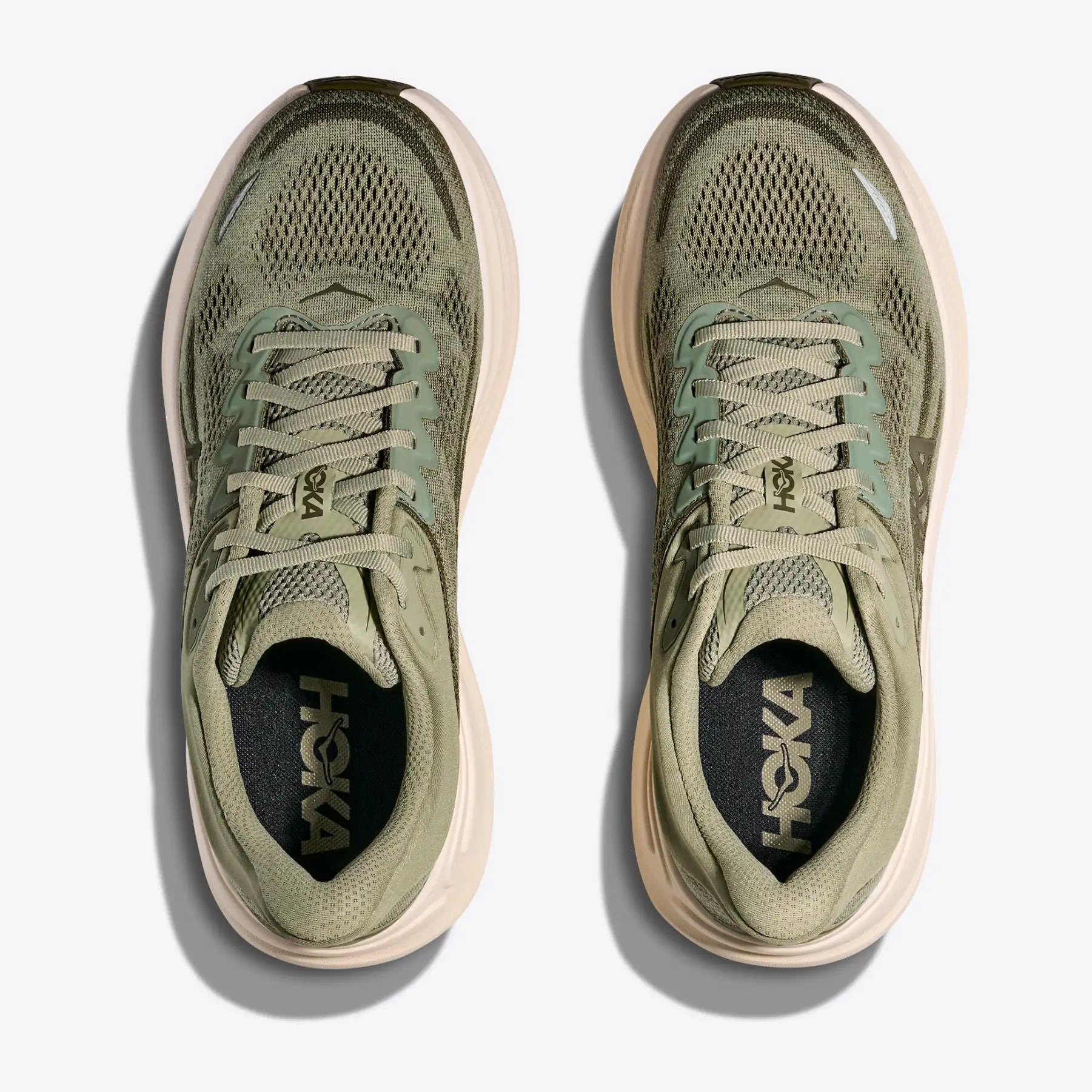 Men's Bondi 9 Running Shoes Sea Moss / Eucalyptus Shoes For Healthcare