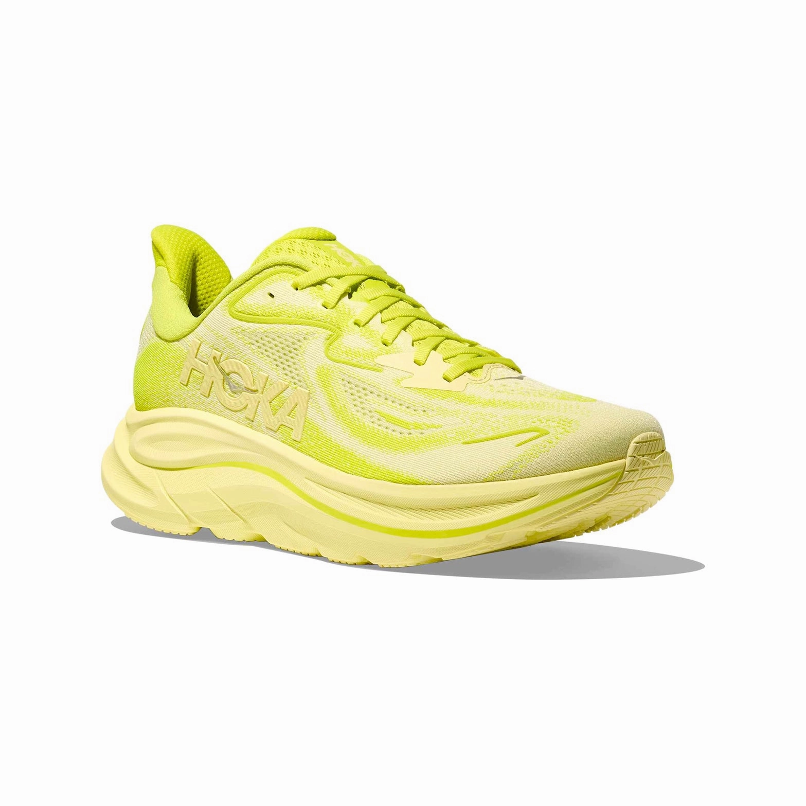 Men's Clifton 10 Running Shoes Neon Hoka Citrus / Sunlight Shoes Arahi