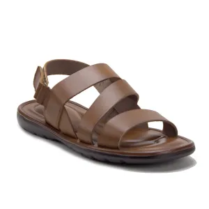 Leather Thong Sandals Men's 57621 Comfortable Leather Open Toe Strappy Gladiator Sling Back Sandals