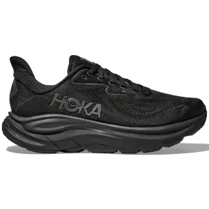 Men's Clifton 10 Wide Fit Running Shoes Black / Black For High Arches