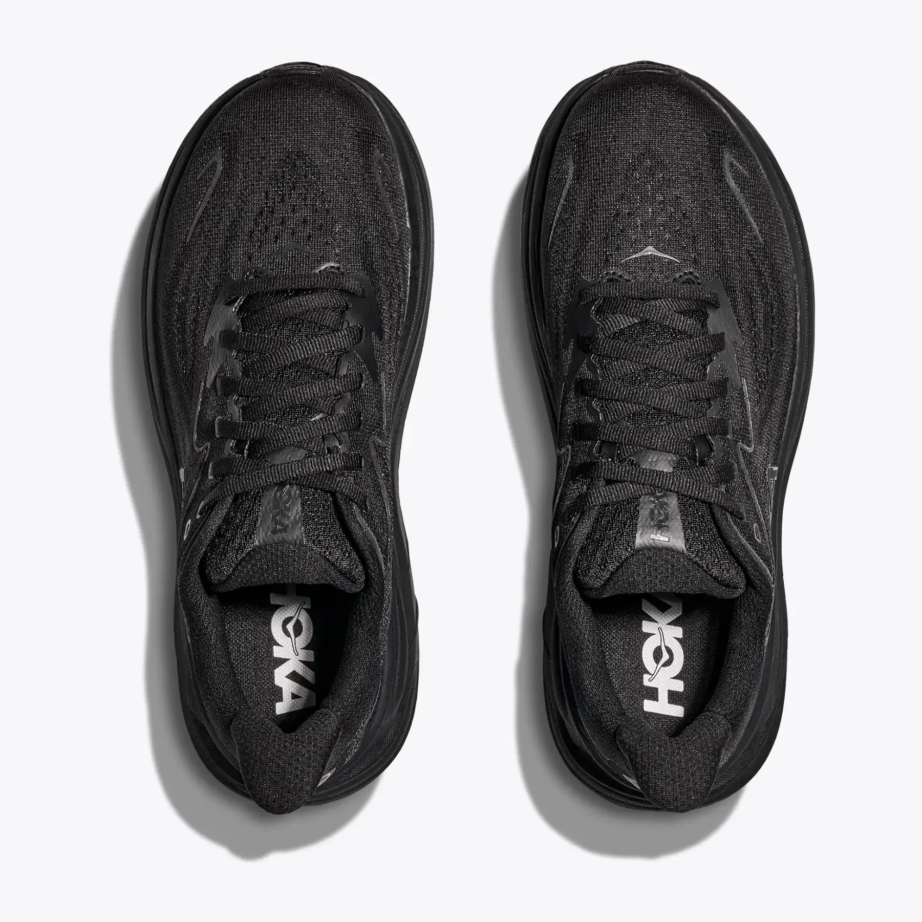 Men's Clifton 10 Wide Fit Running Shoes Black / Black Does Shoes Run True To Size