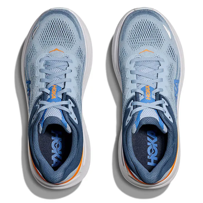 Mens Hoka Bondi 9 Extra Wide in Drizzle/Downpour Best Shoes For Overpronators